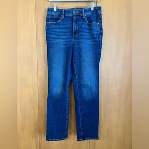 Talbots Straight Leg Jean, 6, blue, AMAGANSETT WASH